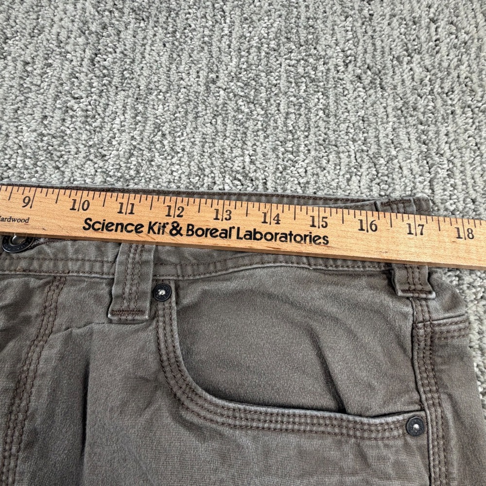 Prana Shorts Men 34(35) Brown Breathe Organic Cotton Canvas Cargo M3BR09111 - Picture 7 of 8